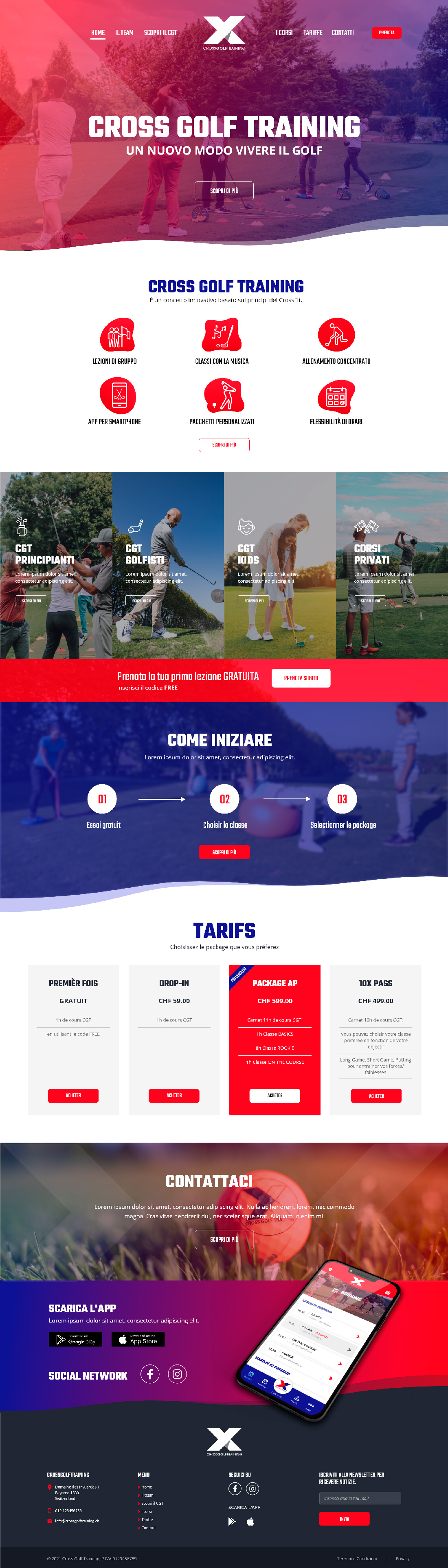 Cross Golf Training